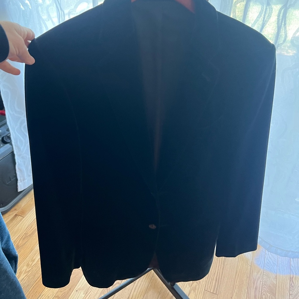 Express Black Velvet Blazer